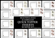 Beautiful Dogs & Camellias QUICK TOPPER INSERTS Bumper Kit