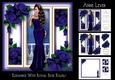 Elegance With Royal Blue Roses