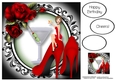 Stilettos & Cocktails - Red - Version 1 8x8