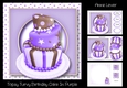 Topsy Turvy Birthday Cake In Purple