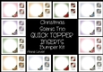 Christmas Scenic Trio QUICK TOPPER INSERTS Bumper Kit
