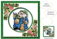 Enameled Christmas - Snowman 8x8