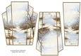Art Deco Watercolour Stacker Winter Scenes 13