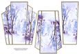 Art Deco Watercolour Stacker Winter Scenes 33