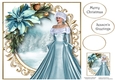 Elegant Christmas In Blue 8x8