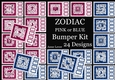 Zodiac In Pink & Blue Bumper Kit