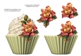 Floral Cupcake Decoupage Sheet - Blush Roses