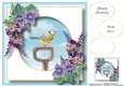 Garden Bird & Wildflowers - Blue Tit 8x8
