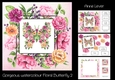 Gorgeous Watercolour Floral Butterfly 2