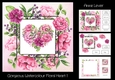 Gorgeous Watercolour Floral Heart 1