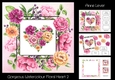 Gorgeous Watercolour Floral Heart 2