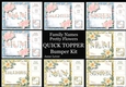Family Names Pretty Flowers QUICK TOPPER Bumper Kit