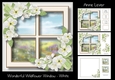 Wonderful Wildflower Window - White