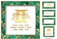 Gemini - Zodiac Traits Jade & Gold