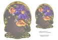 Unembellished Arched Floral Topper 3 ( 8x8 6x6 A5 A6 )