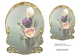 Unembellished Arched Floral Topper 5 ( 8x8 6x6 A5 A6 )