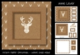 Kraft Paper Christmas - White Stag Head