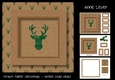 Kraft Paper Christmas - Green Stag Head