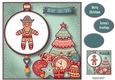 Folk Christmas Bauble - Gingerbread Man 8x8