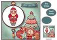 Folk Christmas Bauble - Santa 8x8