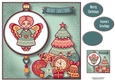 Folk Christmas Bauble - Angel 8x8