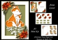Christmas Faux Paper Cut - Mummy & Baby Fox