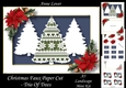 Christmas Faux Paper Cut - Trio Of Trees