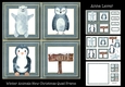 Winter Animals New Christmas Quad Frame