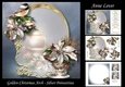 Golden Christmas Arch - Silver Poinsettias