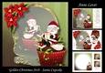 Golden Christmas Arch - Santa Cupcake