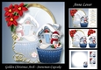 Golden Christmas Arch - Snowman Cupcake