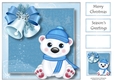 Christmas Ted 8x8