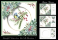Beautiful Watercolour Bird At Christmas 1