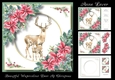 Beautiful Watercolour Deer At Christmas