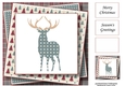 Christmas Paper Stag 2 8x8