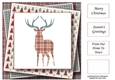 Christmas Paper Stag 4 8x8