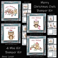 Merry Christmas Owls Bumper Kit