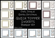 Owls, Stag & Quirky Christmas QUICK TOPPER INSERTS Bumper Kit