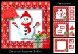 Christmas Snowman In Red