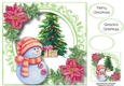 Happy Christmas Snowman 8x8