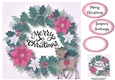 Christmas Wreath & Reindeer 8x8