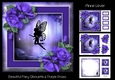 Beautiful Fairy Silhouette & Purple Roses