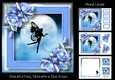 Beautiful Fairy Silhouette & Blue Roses