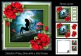 Beautiful Fairy Silhouette & Red Roses