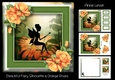 Beautiful Fairy Silhouette & Orange Roses