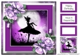 Beautiful Fairy Silhouette & Lilac Roses 8x8