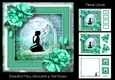 Beautiful Fairy Silhouette & Teal Roses
