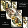 Vintage Christmas Double Mat Bumper Kit 1