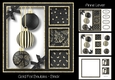 Gold Foil Baubles - Black