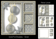 Gold Foil Baubles - Silver